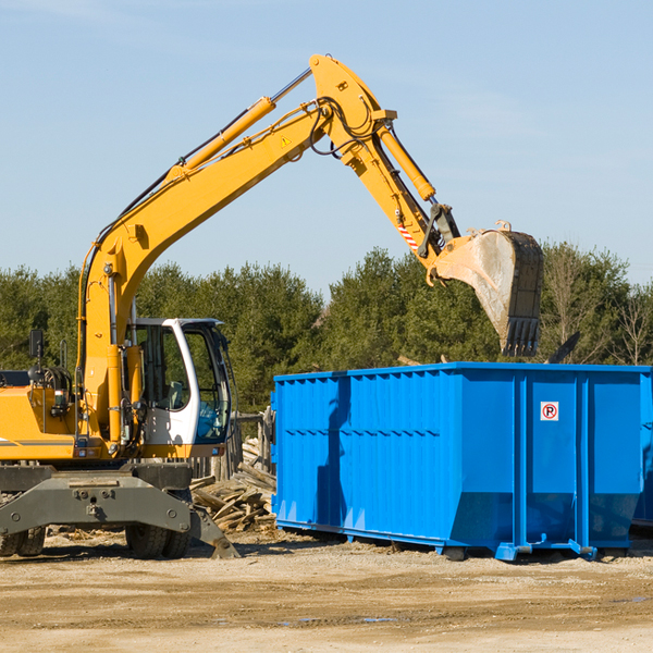 how does a residential dumpster rental service work in Forestville